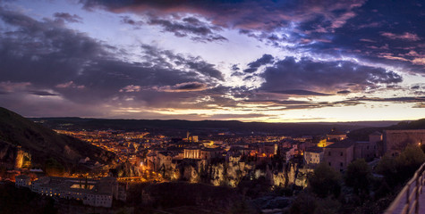 Fototapeta premium Panoramic view of the city of Cuenca, Spain.