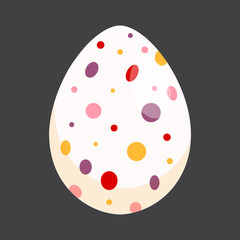 Easter eggs, vector illustration in cartoon style, isolated.
