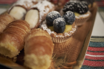 Assorted patisserie tray