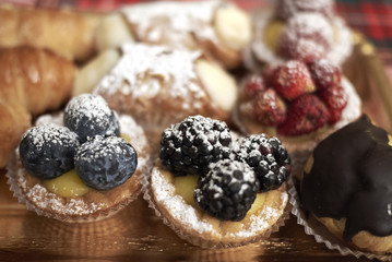 Assorted patisserie tray