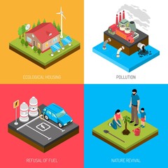 Ecology Isometric Design Concept