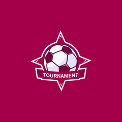 Obraz premium Football club bagde, soccer championship , Football tournament. Vector logo template