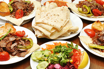 Turkish doner kebab
