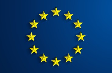 Creative Abstract Flag of European Union Background