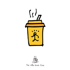 카페 포스터 / 손으로 그린 커피 그림