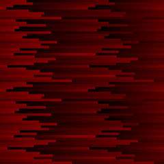 Seamless dark abstract pattern. Geometric print composed of black and red strips. Graphic line background.