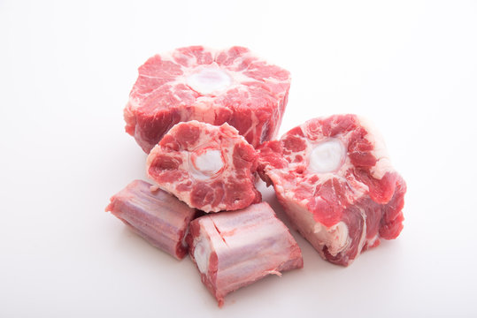isolated oxtail on white background
