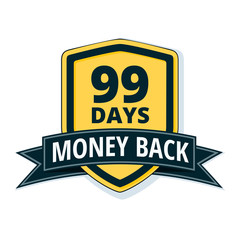 99 Days Money Back Shield illustration
