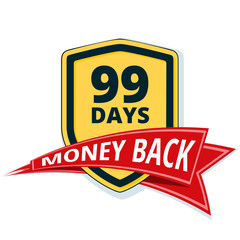 99 Days Money Back Shield illustration