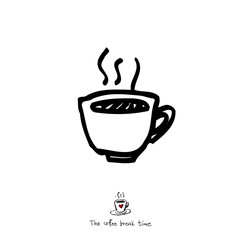 카페 포스터 / 손으로 그린 커피 그림