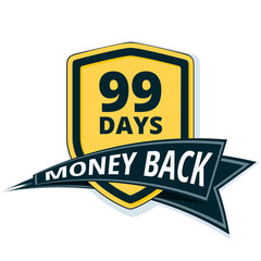 99 Days Money Back Shield illustration
