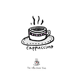 카페 포스터 / 손으로 그린 커피 그림