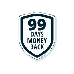 99 Days Money Back Shield illustration