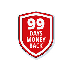 99 Days Money Back Shield illustration