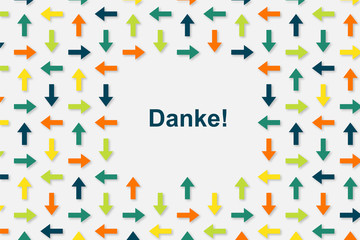Wallpaper Pfeile - Danke
