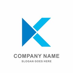 Monogram Letter K Geometric Square Architecture Interior Construction Business Company Stock Vector Logo Design Template