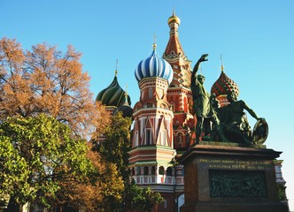 Fototapeta na wymiar Saint Basil's Cathedral, Moscow, Russia 