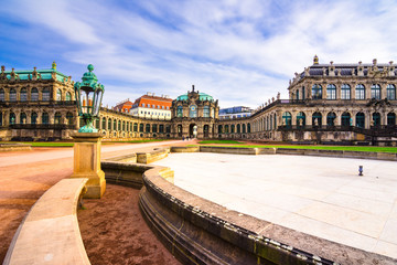 Fototapeta na wymiar Zwinger palace, art gallery and museum in Dresden, Germany.