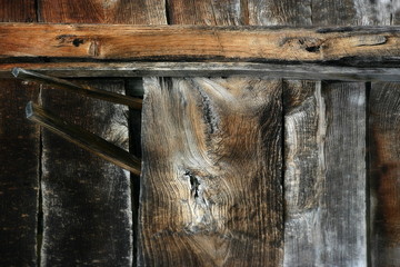 Texture of old wood strips