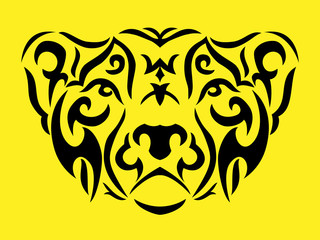 Tribal gepard illustration