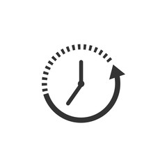 Alarm, clock icon, vector illustration