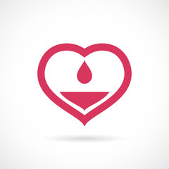 Blood donorship medical concept icon