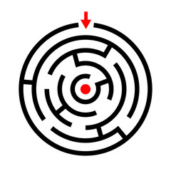 Maze game vector template