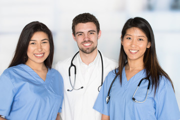 Nurses and Doctor In Hospital