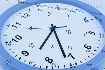 Clock and calendar