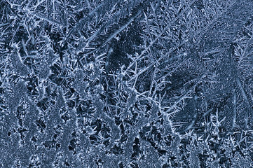 abstract ice structures on roofing