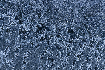 abstract ice structures on roofing