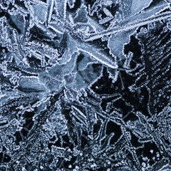 abstract ice structures on roofing