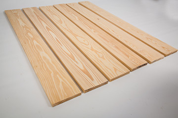 Naklejka na ściany i meble Wood Lumber Boards Lined Up