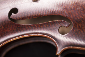 Part of a violin or viola