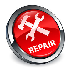Repair (tools icon) 3d red round button