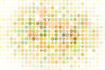 Generative circle or ellipse pixel mosaic for design wallpaper, texture or background.
