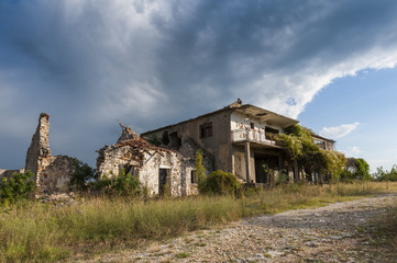 abandoned village of Duboka in Bosnia