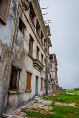 Fototapeta na wymiar Abandoned hotel, Bokor, Cambodia