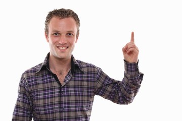 Naklejka premium Caucasian man