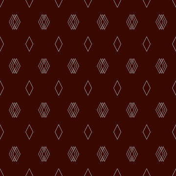 Fototapeta Contemporary seamless pattern with geometric figures. Repeated diamond abstract background. Rhombuses and lozenges motif