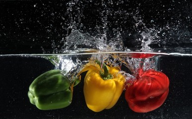 Vegetables splash