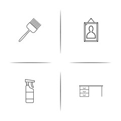 Home Appliances And Equipment simple linear icon set.Simple outline icons