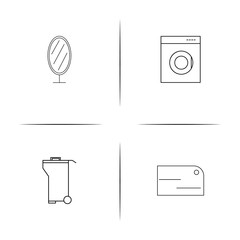 Home Appliances And Equipment simple linear icon set.Simple outline icons