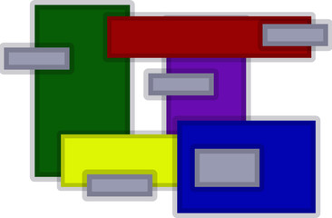 Obraz premium rectangles