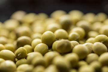 A pile of soy beans