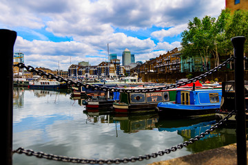 Marina an der Themse Limehouse Basin London