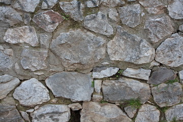 Old rough stone wall