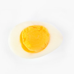 Boiled quail eggs isolated on white background