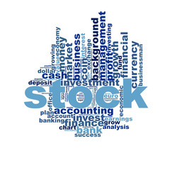 Stock word cloud