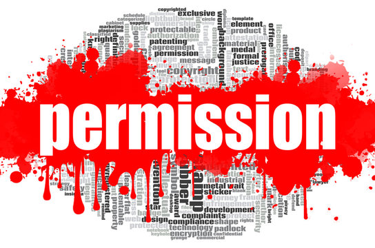 Permission word cloud
